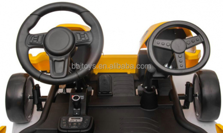 Kart electric pentru 2 copii, Kinderauto Speed7 600W 48V 14Ah, premium, culoare Albastra [2]