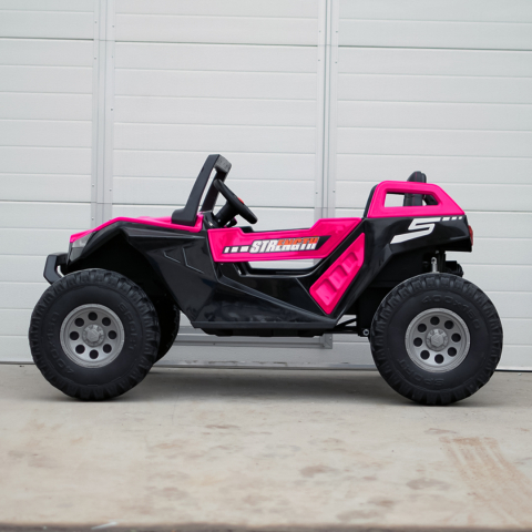 UTV electric pentru copii BJX1928, 400W, 24V, roz [3]