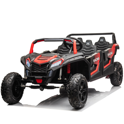 ATV & UTV Electrice - UTV electric pentru copii 4-8 ani, Kinderauto Racing, 4 locuri, 600W, 48V 14Ah, echipare premium, rosu