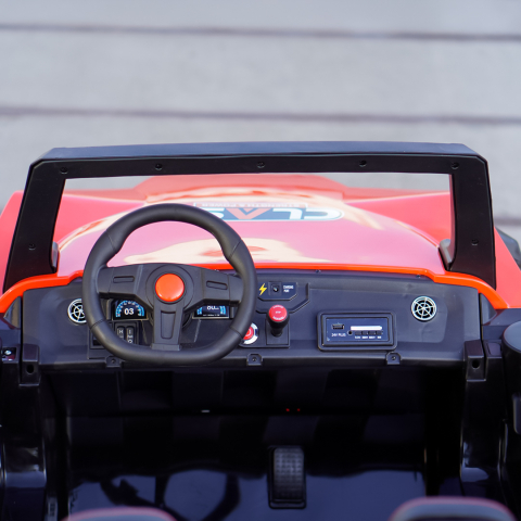 UTV electric pentru copii BJX1928, 300W, 24V, rosu [13]