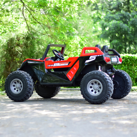 UTV electric pentru copii BJX1928, 300W, 24V, rosu [6]