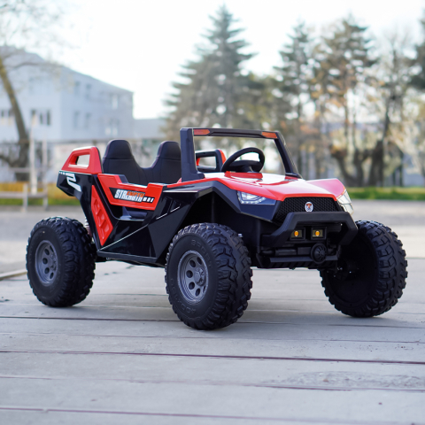 UTV electric pentru copii BJX1928, 300W, 24V, rosu [1]