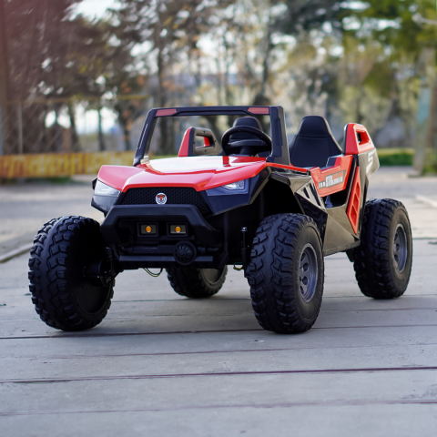 UTV electric pentru copii BJX1928, 300W, 24V, rosu [3]