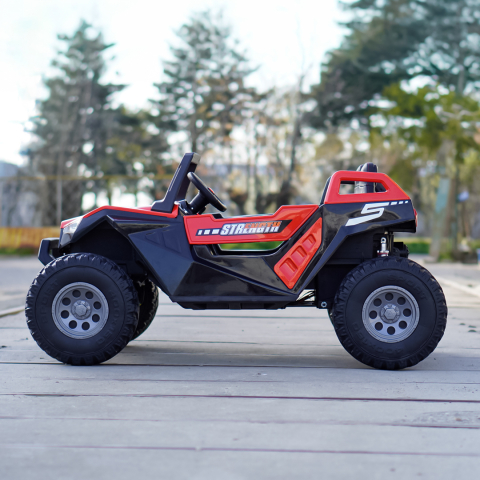 UTV electric pentru copii BJX1928, 300W, 24V, rosu [5]