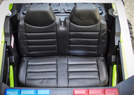 UTV electric de politie pentru copii XB2118, 4x4, 220W, 12V, verde [14]