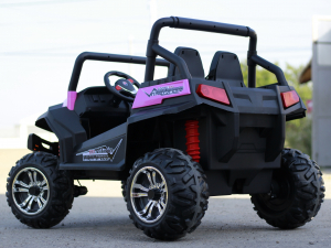 UTV electric pentru 2 copii Golf-Kart 210W 24V PREMIUM #Roz [6]