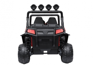UTV electric pentru copii Golf-Kart S2588, 4 motoare, roti moi, scaun dublu tapitat 180W PREMIUM #Rosu [12]