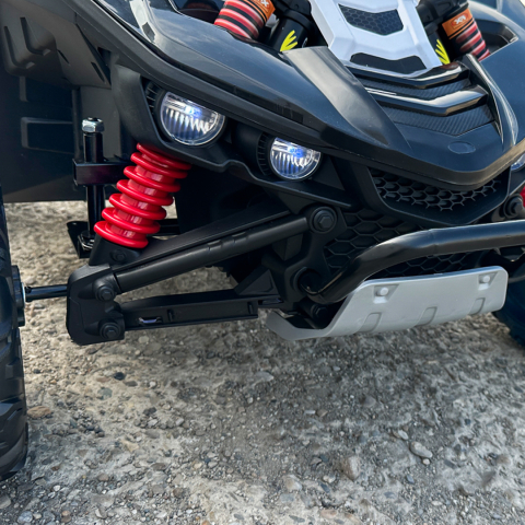 UTV electric pentru copii, Kinderauto Arrow Dune-Buggy, 220W, 12V, roti EVA,  2 locuri, premium, negru [12]