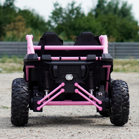 UTV electric pentru copii Kinderauto Dune-Buggy SPORT, 2 locuri, 800W, roz [6]