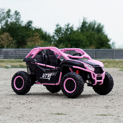 UTV electric pentru copii Kinderauto Dune-Buggy SPORT, 2 locuri, 800W, roz [3]