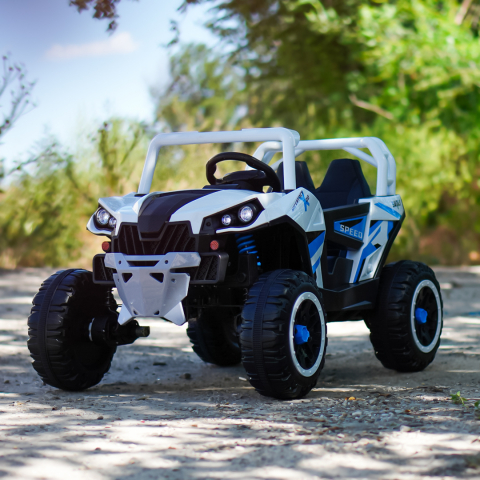 UTV electric pentru copii, Kinderauto RSR, alb [2]