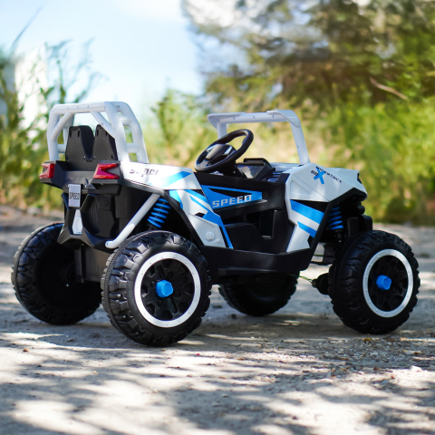 UTV electric pentru copii, Kinderauto RSR, alb [7]