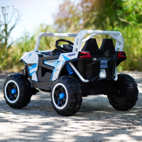UTV electric pentru copii, Kinderauto RSR, alb [5]