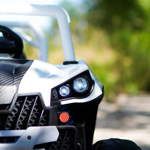 UTV electric pentru copii, Kinderauto RSR, alb [10]