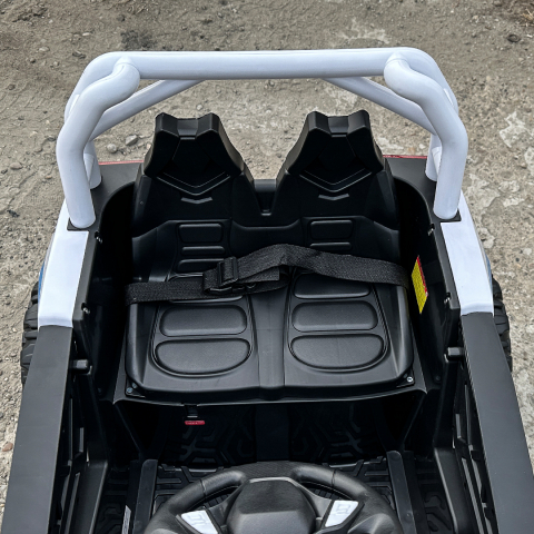 UTV electric pentru copii, Kinderauto RSR, alb [15]