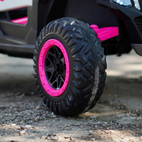 UTV electric pentru copii, Kinderauto Warrior, 4x4, 120W, 12V 7Ah, echipare Premium, culoare roz [11]