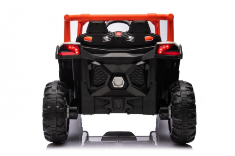 Kinderauto Warrior, UTV electric pentru copii, 4x4, 120W, 12V 7Ah, roti moi Premium, culoare portocalie [19]