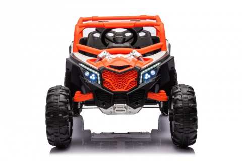 Kinderauto Warrior, UTV electric pentru copii, 4x4, 120W, 12V 7Ah, roti moi Premium, culoare portocalie [17]
