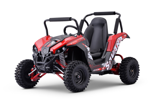 Masinute electrice - UTV electric pentru copii NITRO GoKid Savana 1200W 48V cu diferential, culoare rosie