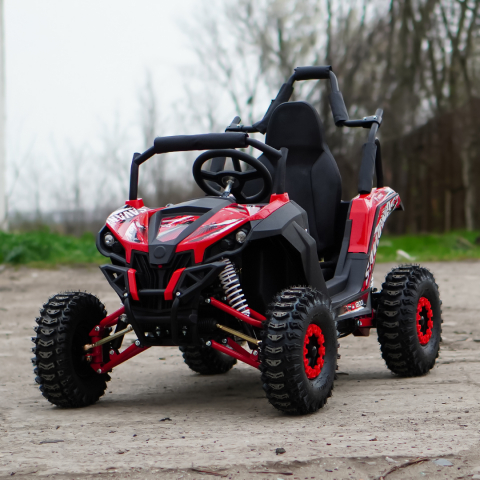 UTV electric pentru copii NITRO GoKid Savana 1200W 48V #Rosu [1]