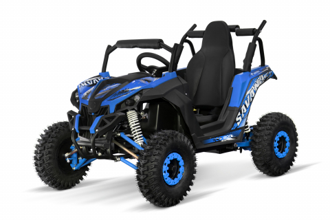 Masinute electrice - UTV electric pentru copii NITRO GoKid Savana 1200W 48V culoare albastra