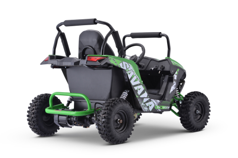 UTV electric pentru copii NITRO GoKid Savana 1200W 48V cu diferential, culoare Verde [1]