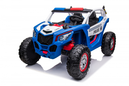 UTV electric copii Police XB2118, 4x4, 220W, 12V, albastru [18]