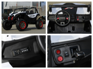 UTV electric Rocker Premium 4x4 140W 12V #Alb [9]
