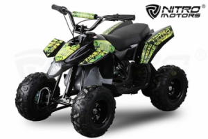 ATV & UTV Electrice - Mini ATV electric Pentru copii NITRO Eco Trio Quad 350W 24V #Verde