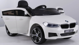 Masinuta electrica Bmw Seria 6 GT 60W 12V STANDARD #ALB [5]