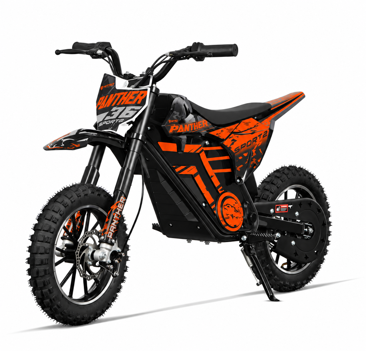 Motocicleta electrica pentru copii NITRO Eco Panther 10 10 36V 15Ah litiu LFP, culoare Portocalie