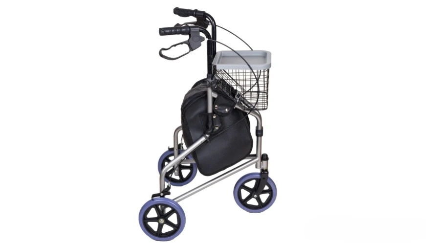 Rolator ortopedic pliabil cu 3 roti si cos de cumparaturi [4]