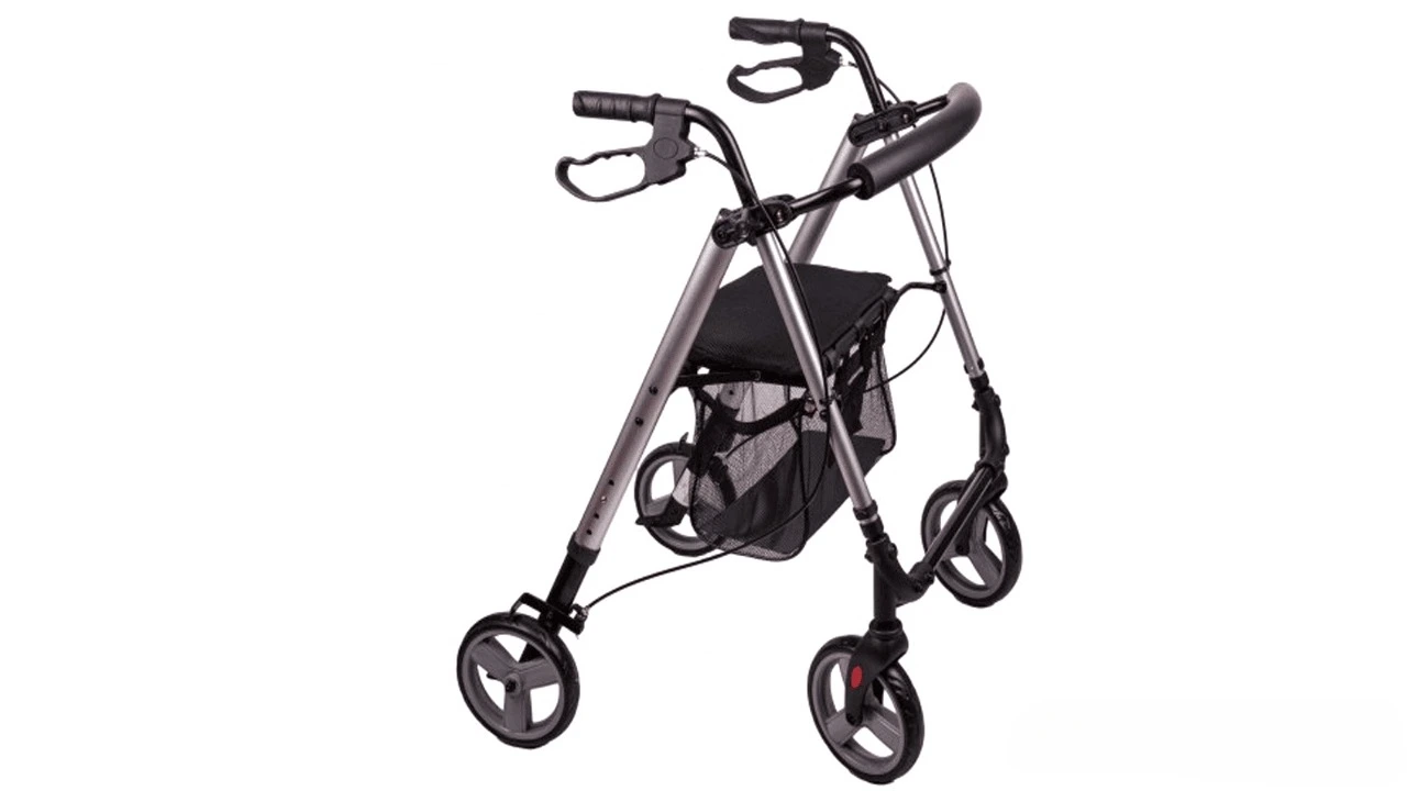 Rolator ortopedic pliabil cu 4 roti si cos de cumparaturi [1]