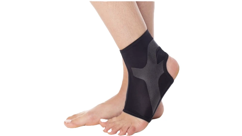 Orteze - Glezniera elastica cu benzi silicon si bandaj compresie Kinetika