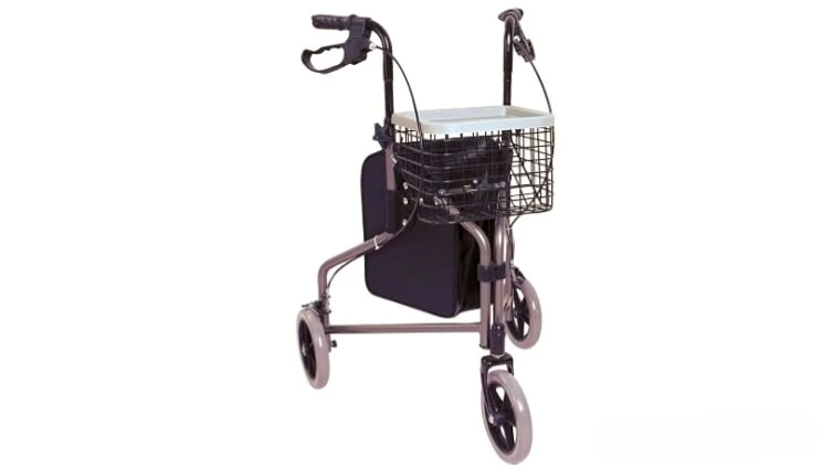 Rolator ortopedic pliabil cu 3 roti si cos de cumparaturi [4]