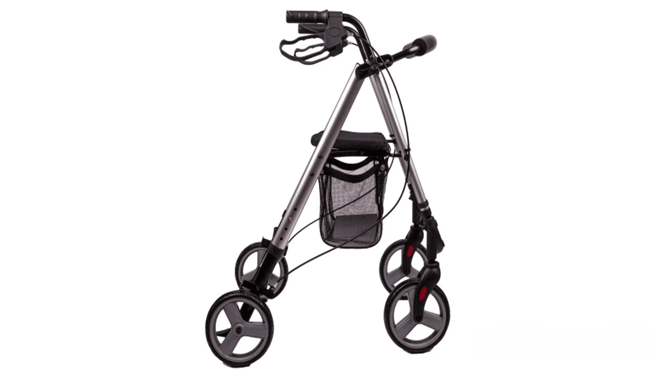 Rolator ortopedic pliabil cu 4 roti si cos de cumparaturi [2]