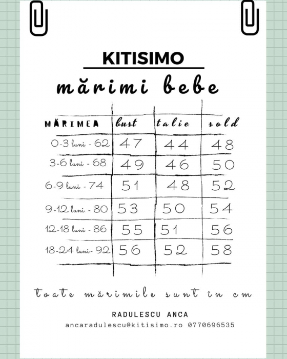 Rochie fete, 0-6 ani, cu volane - Kitisimo [4]