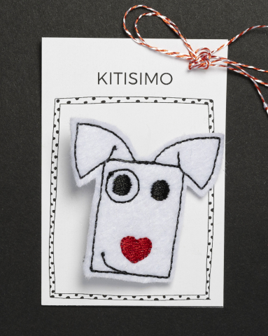 Martisoare - Martisor Handmade, Brosa Dog Lover| Kitisimo