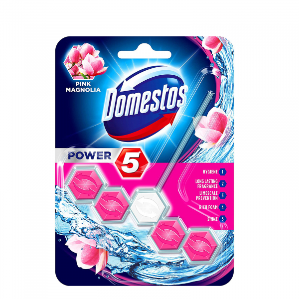 Odorizant toaletă Domestos Power5 Pink Magnolia 55g [1]