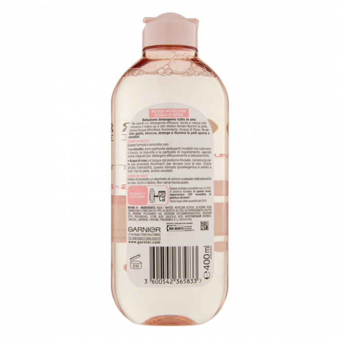 Apa micelara imbogatita cu apa de trandafiri Garnier Skin Active, 400ml [3]