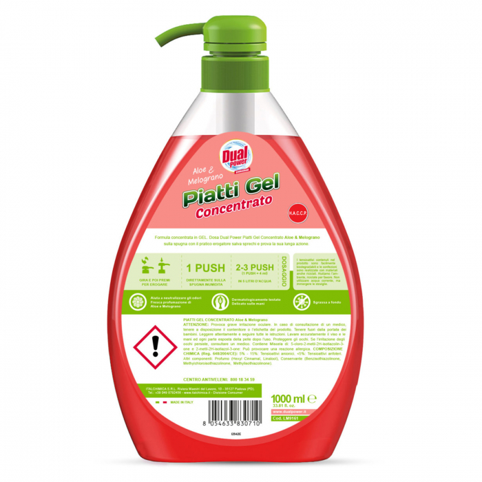 Detergent Concentrat Vase Dual Power Aloe si Melograno, 1L [2]