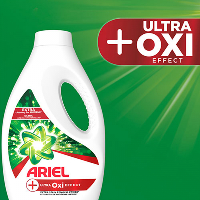 Detergent de rufe lichid Ariel +Ultra Oxi Effect, 1.98 L, 36 spalari [2]