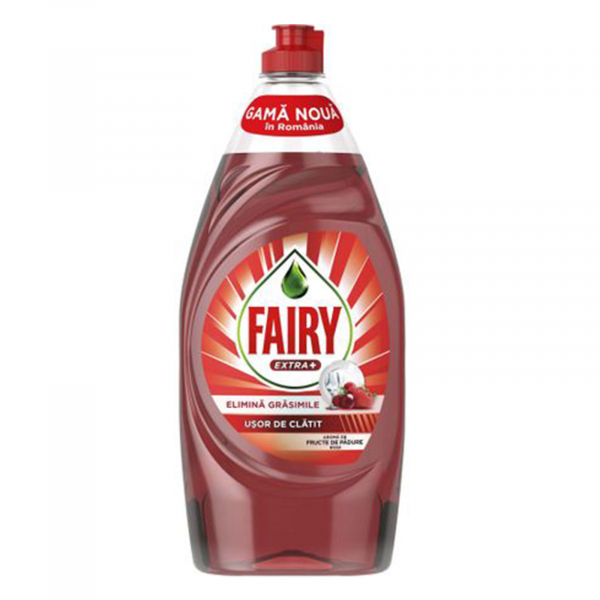 Detergent de vase Fairy Extra+ Fructe de pădure roșii 900 ml [1]
