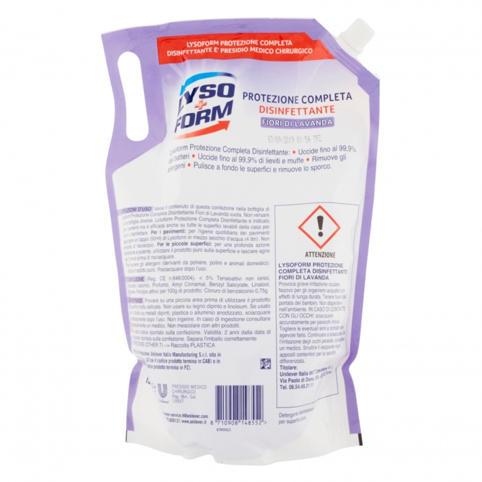Detergent Dezinfectant Pardoseli, LysoForm Lavanda, 1.9 L [2]