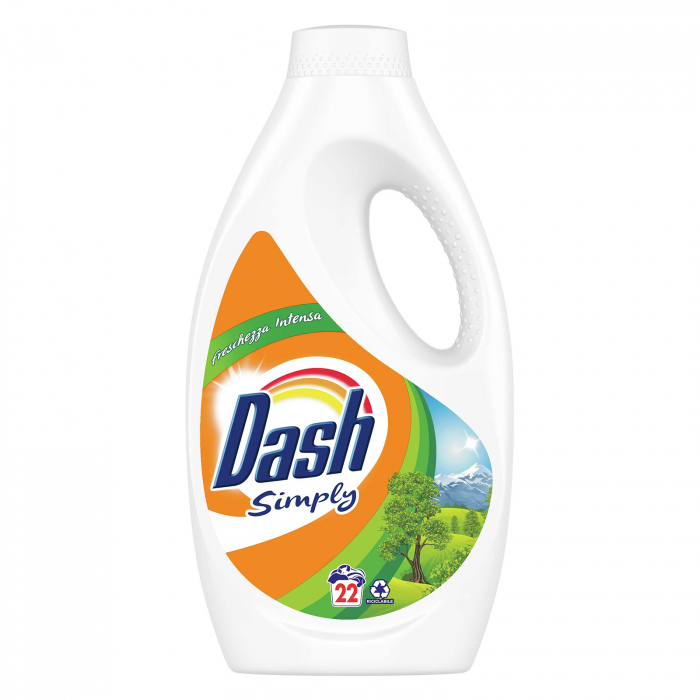 Detergent Lichid Dash Simply Freschezza Intensa, 1210ml, 22 Spalari [1]