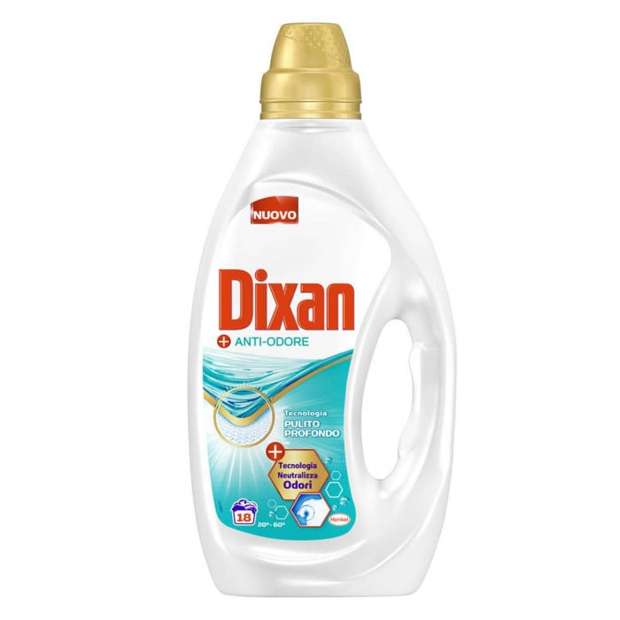 Detergent lichid Dixan Anti-Odore, 900ml, 18 Spalari [1]