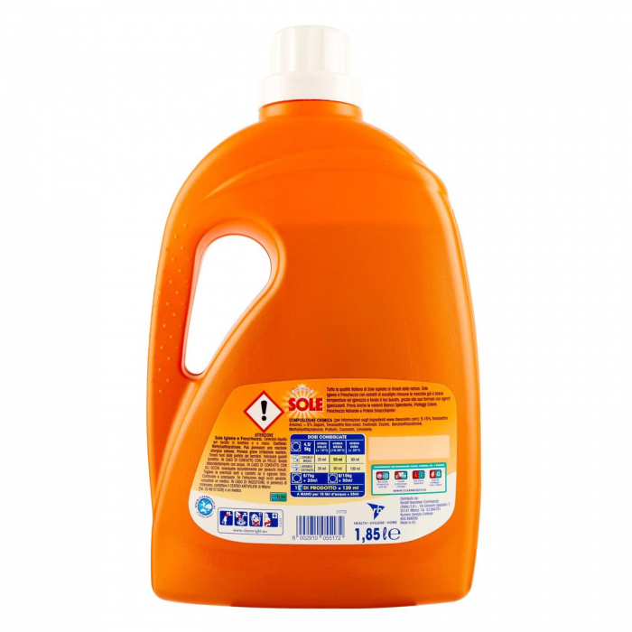 Detergent Lichid igienizant SOLE Extract de Eucalipt, 37 Spalari, 1.85L [3]