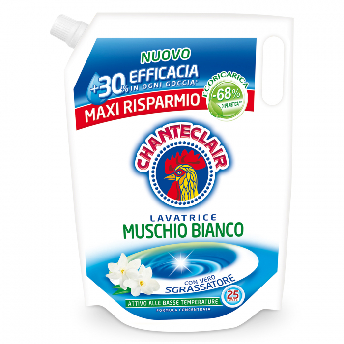 Detergent Lichid Rufe Chante Clair Muschio Bianco, 1250ml, 25 Spalari [1]