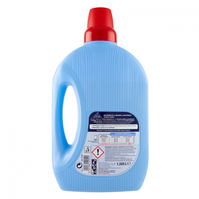 Detergent Lichid Rufe Colorate Felce Azzurra Active Color, 1.595L, 32 Spalari [3]