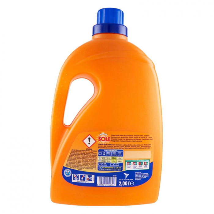 Detergent Lichid SOLE Cu Bicarbonat, 40 Spalari, 2L [3]
